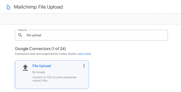 Looker Studio File Upload