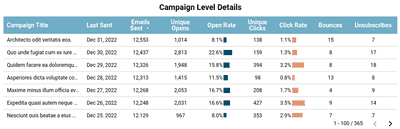 Mailchimp Looker Studio Template Campaign Details