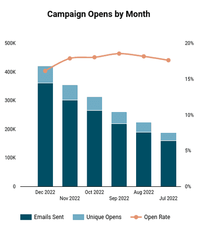 Mailchimp Looker Studio Template Campaign Opens